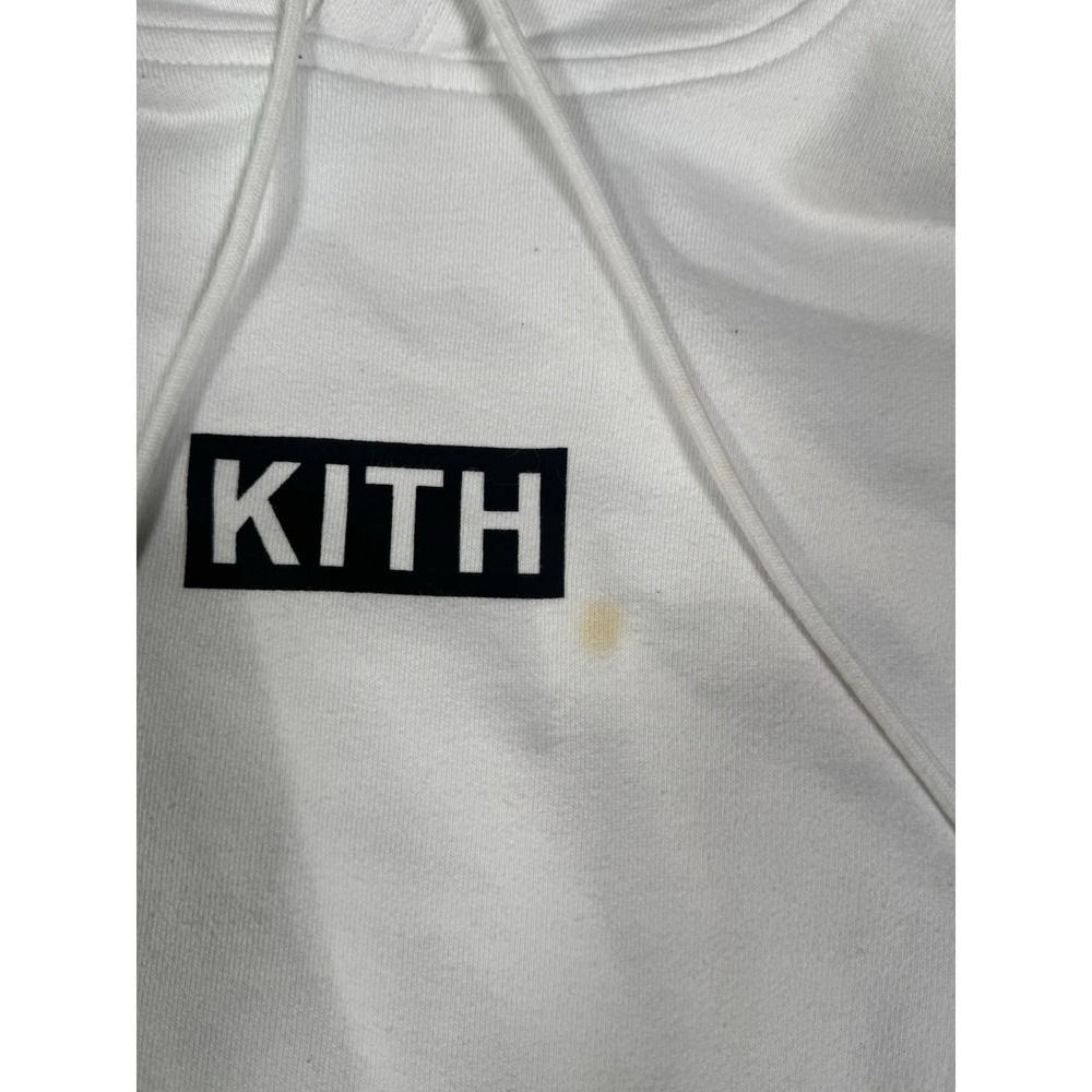 Kith Classic Black Box‎ Logo White Hoodie Size XS - Picture 6 of 12